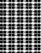 Bold Black White Checkered Pattern Rug