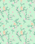 Delicate Floral Vine Pattern Rug