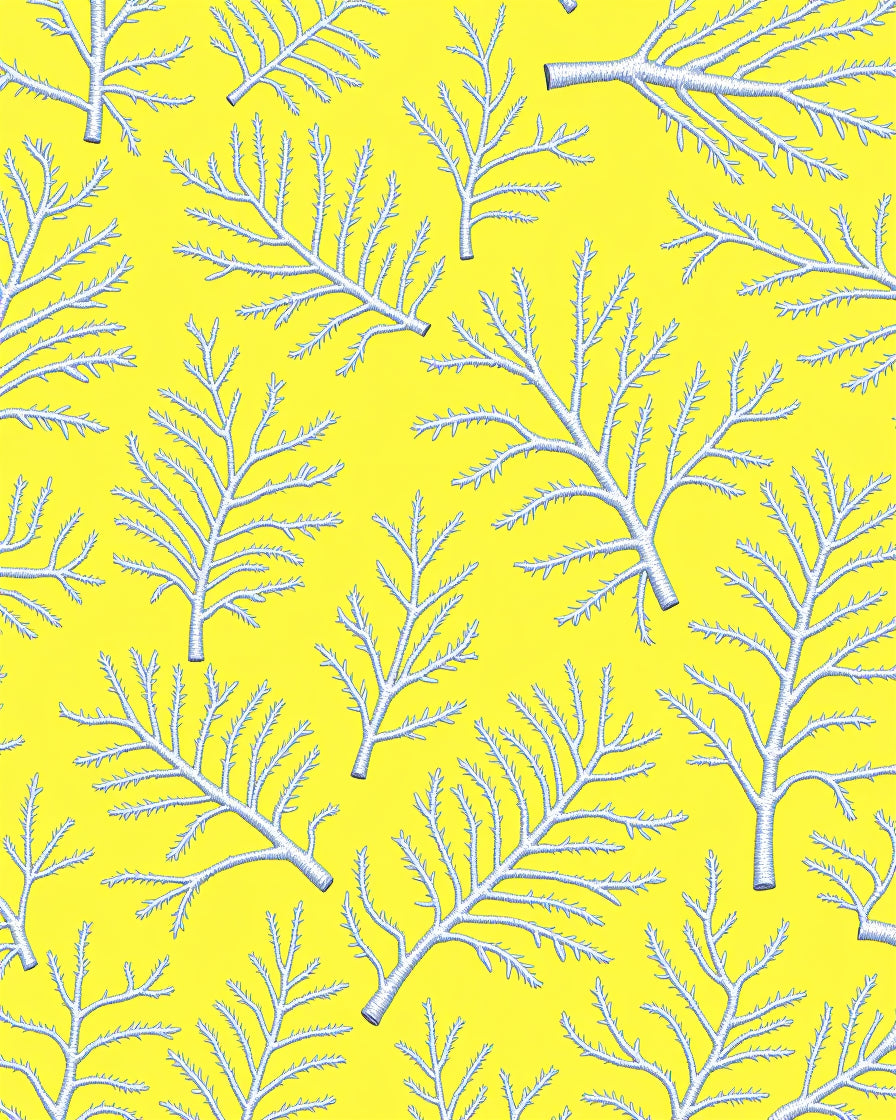 Coral Branch Pattern Rug