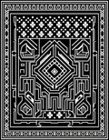 Bold Geometric Maze Pattern Rug