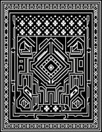 Bold Geometric Maze Pattern Rug