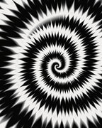 Monochromatic Spiral Sharp Pattern Rug