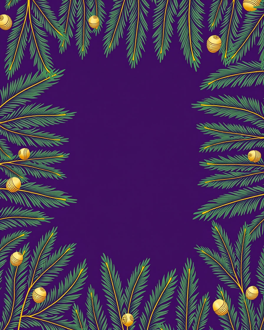 Festive Green Leaf 3D Spheres Rug