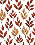 Autumn Leaf Branch Pattern Rug