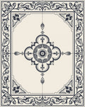 Ornate Floral Mandala Design Rug
