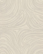 Light Beige Swirl Contour Rug