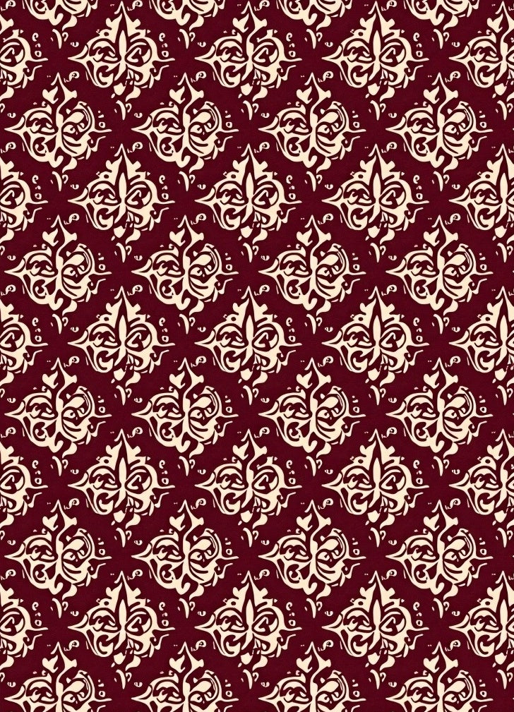 Burgundy Ivory Traditional Pattern Rug