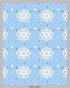 Ice Flower Cascade Sky Pattern Rug