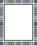 Modern Minimalist Rectangular Grid Design Rug