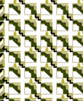 Geometric Angles With Olive Accents Rug