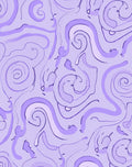 Lilac Wavy Swirl Art Design Rug