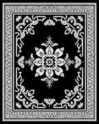 Classic Floral Swirls Decorative Rug