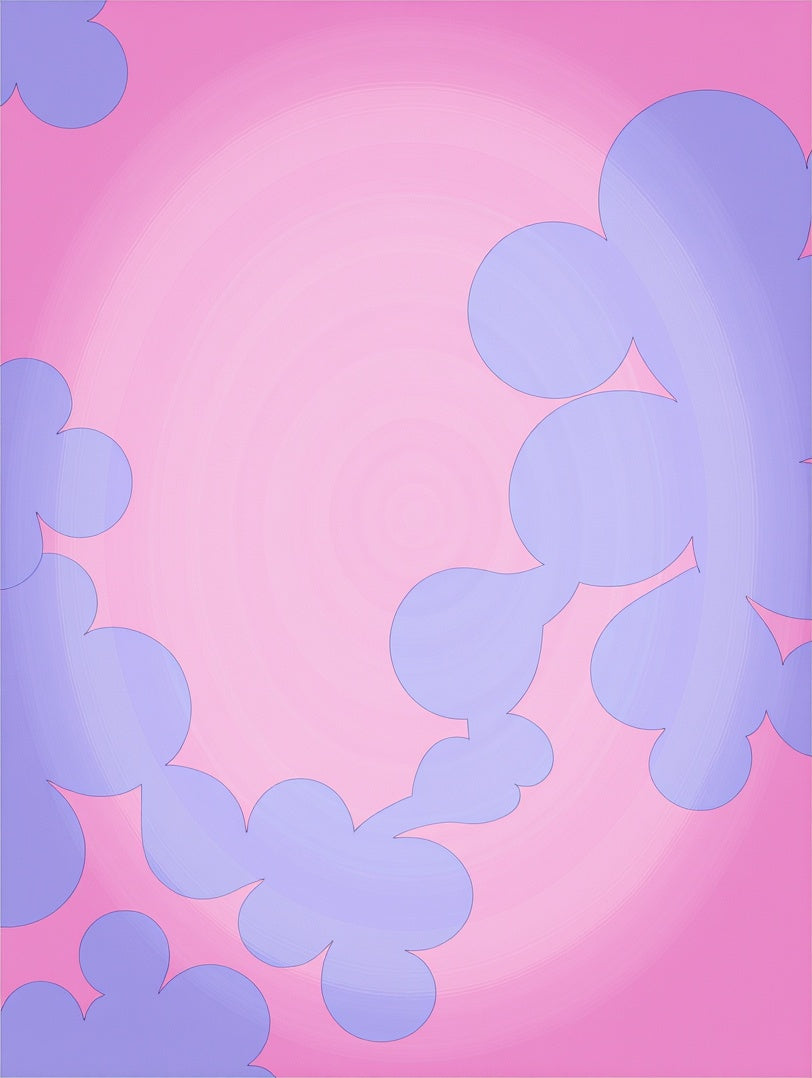 Soft Blurry Cloud Pattern Rug