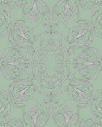 Art Nouveau Floral Outline Design Rug