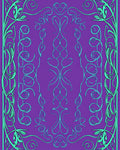 Art Nouveau Floral Swirl Pattern Rug