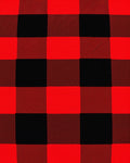 Red Black Buffalo Check Pattern Rug