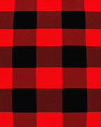 Red Black Buffalo Check Pattern Rug