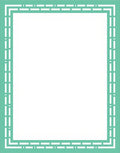 Geometric Stripe Border Design Rug