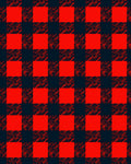 Bold Red Black Buffalo Check Rug