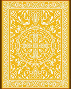 Ornate Yellow White Mandala Pattern Rug