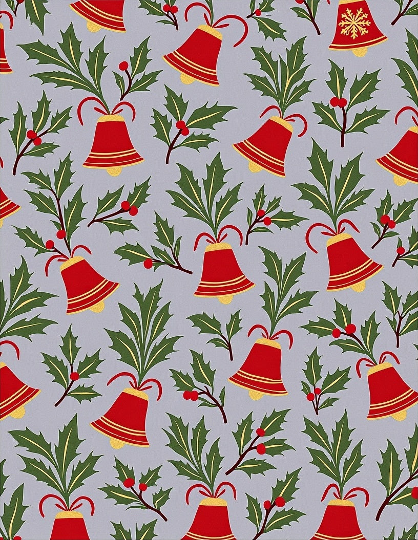 Festive Bell Holly Pattern Rug