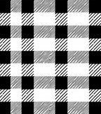 Classic Black White Buffalo Check Rug