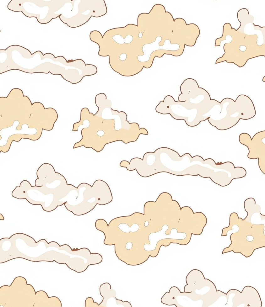 Gentle Cloud Pattern With Subtle Hue Rug