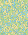 Whimsical Swirls Floral Pattern Rug