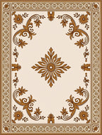 Ornate Floral Patterned Classic Rug