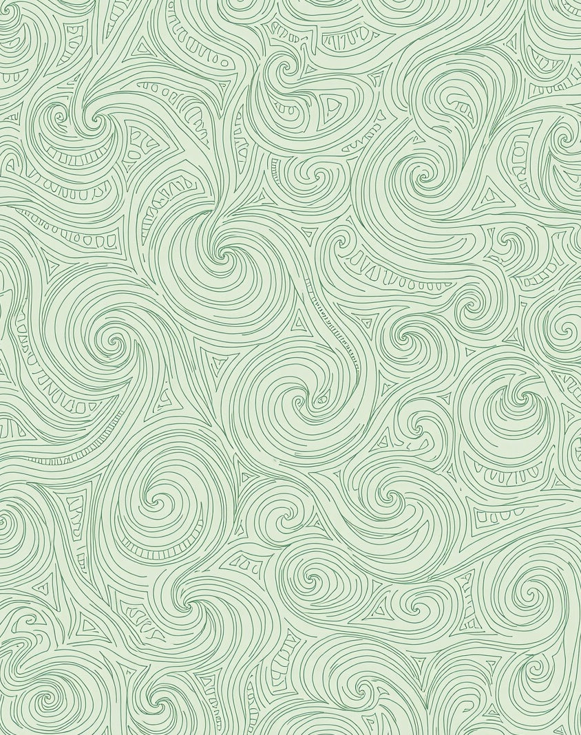 Abstract Swirl Graphic Design Rug