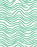 Abstract Aqua Wave Pattern Rug