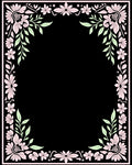 Elegant Floral Scroll Pattern Rug