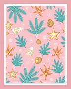 Tropical Seabed Leaf Starfish Pattern Rug