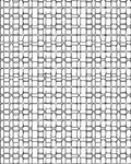 Abstract Black White Geometric Net Rug