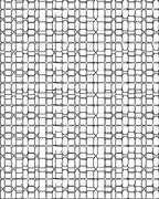 Abstract Black White Geometric Net Rug