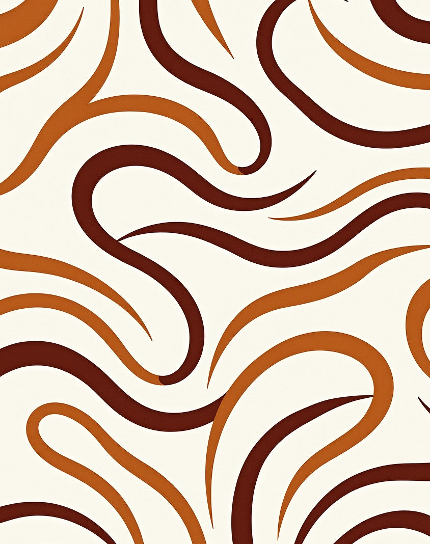 Warm Wave 2 Tone Swirl Rug