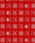 White Floral Snowflake Pattern Rug