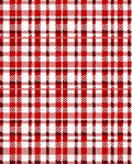 Classic Red White Plaid Pattern Rug