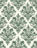 Classic Damask Floral Pattern Rug