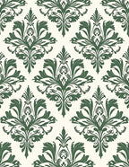 Classic Damask Floral Pattern Rug
