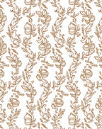 Botanical Vine and Leaf Line Art Rug