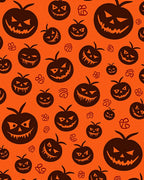 Spooky Pumpkin Face Pattern Design Rug