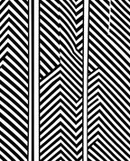 Geometric Sheen Black White Stripes Rug