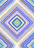 Pastel Diamond Geometric Layered Rug