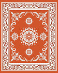 Ornate Floral Mandala Pattern Rug
