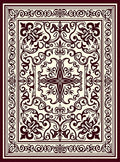 Elaborate Floral Scrollwork Pattern Rug