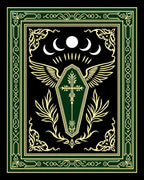 Gothic Shield With Wings Pattern Rug