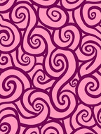 Pink Swirl Pattern Design Rug