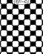 Checkerboard Pattern Graphic Rug