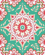 Floral Mandala Pattern Rug